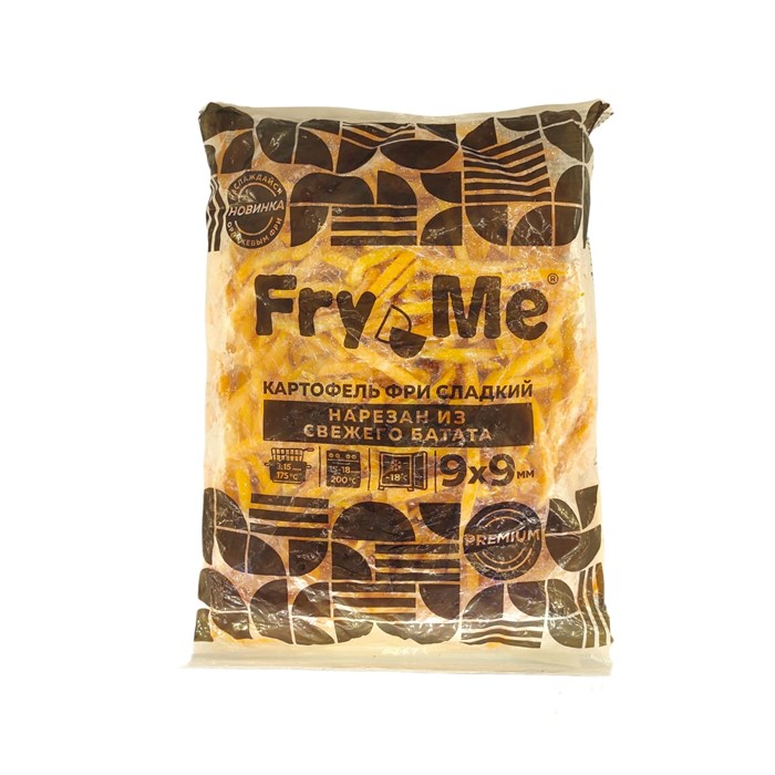 Картофель фри Fry Me Premium BAT9 сладкий из батата 9х9 мм пакет 2,5 кг Y2074 - фото 318