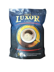 Кофе "Люксор Голд" растворимый freeze-dried в мягкой упаковке (0,500 кг/0,530 кг) 8 шт/упак 00005157