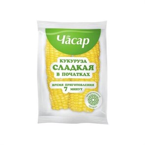 Кукуруза в початках вакуум "Часар" 0,500 кг (Ф) 02347
