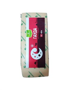 Сыр Гауда БРУС 45% ООО СЫРОВАРЕННЫЙ ЗАВОД "САРМИЧ" кор 14 кг. УТ000001802